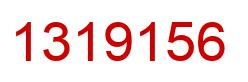 Number 1319156 red image