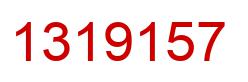 Number 1319157 red image