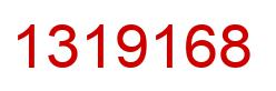 Number 1319168 red image