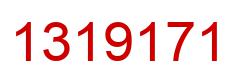 Number 1319171 red image