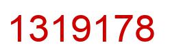 Number 1319178 red image