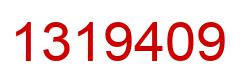 Number 1319409 red image