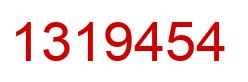 Number 1319454 red image