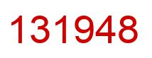 Number 131948 red image