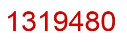Number 1319480 red image