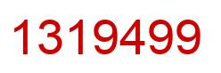 Number 1319499 red image