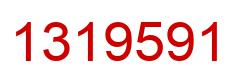 Number 1319591 red image