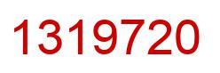 Number 1319720 red image