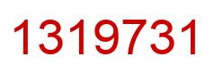 Number 1319731 red image