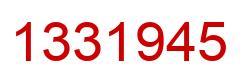 Número 1331945 imagen rojo