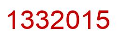 Number 1332015 red image