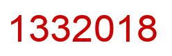 Number 1332018 red image