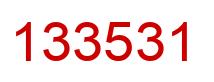 Número 133531 imagen rojo