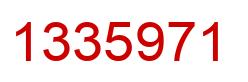 Number 1335971 red image