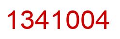 Number 1341004 red image