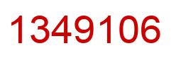 Number 1349106 red image