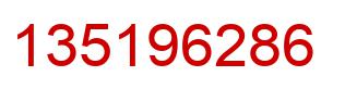Number 135196286 red image