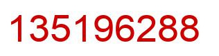 Number 135196288 red image