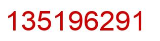 Number 135196291 red image