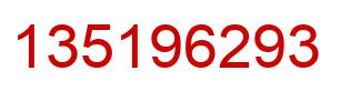 Number 135196293 red image