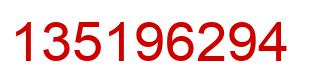 Number 135196294 red image