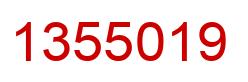 Number 1355019 red image
