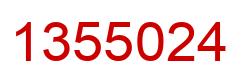 Número 1355024 imagen rojo