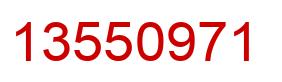 Número 13550971 imagen rojo