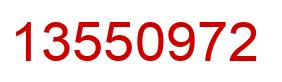 Número 13550972 imagen rojo