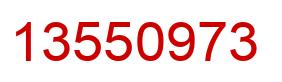 Número 13550973 imagen rojo