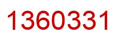 Número 1360331 imagen rojo