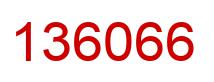 Número 136066 imagen rojo