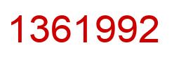 Número 1361992 imagen rojo