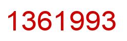 Número 1361993 imagen rojo