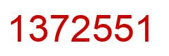 Number 1372551 red image
