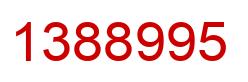 Number 1388995 red image