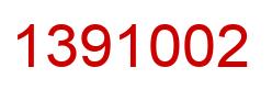 Number 1391002 red image