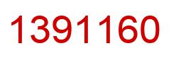 Number 1391160 red image