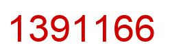 Number 1391166 red image