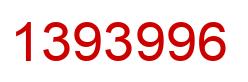 Número 1393996 imagen rojo