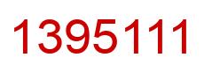 Número 1395111 imagen rojo