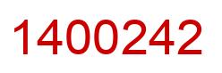 Número 1400242 imagen rojo