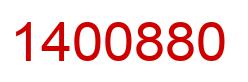 Number 1400880 red image