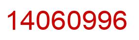 Número 14060996 imagen rojo