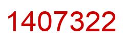 Número 1407322 imagen rojo