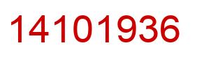 Número 14101936 imagen rojo