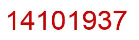 Número 14101937 imagen rojo