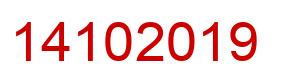 Número 14102019 imagen rojo