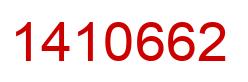 Number 1410662 red image