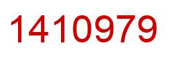 Number 1410979 red image